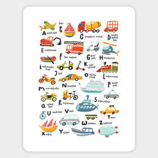 Traffic Alphabet Magnet